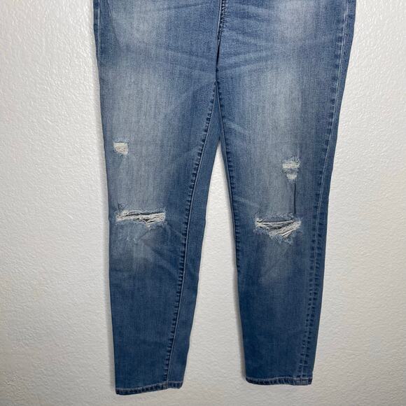 Sneakpeek Womens Jeans Size 5 Girlfriend Denim Blue Light Wash Distressed Casual - Picture 10 of 14